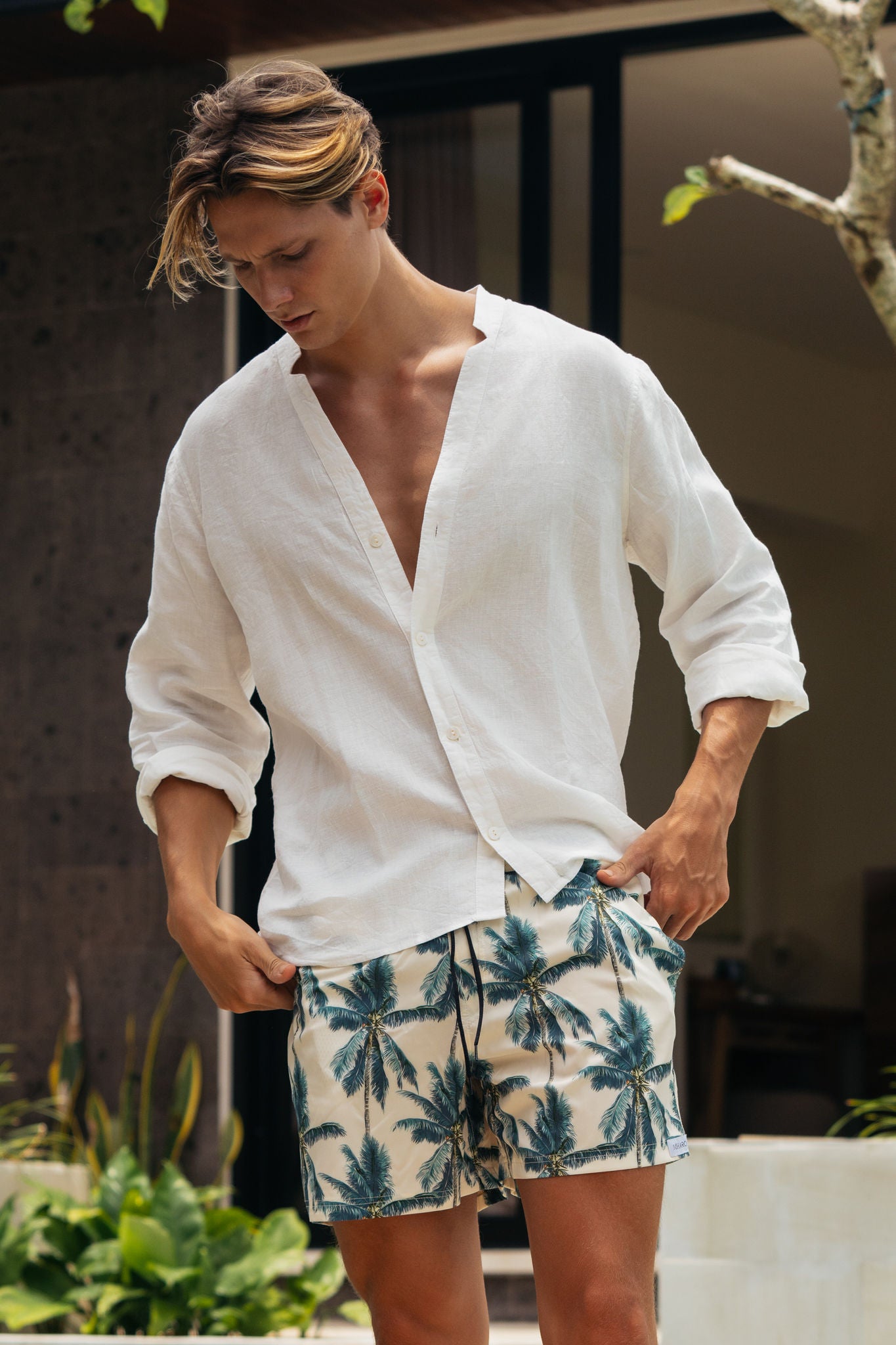 Swim Trunks - Wild Palm