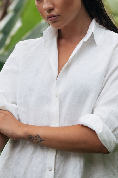Linen Shirt Women - Off White